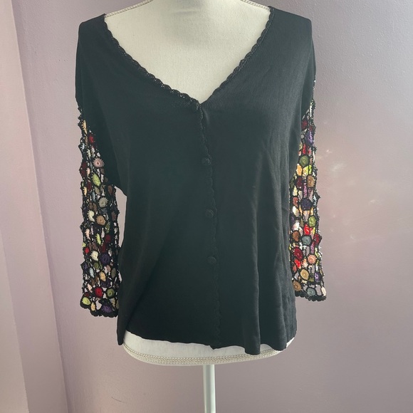 Joseph A. Embroidering cardigan with scarf - Picture 5 of 8